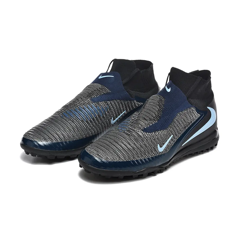 Chuteira Society Nike Phantom GX 6 DF Elite TF Preto e Azul