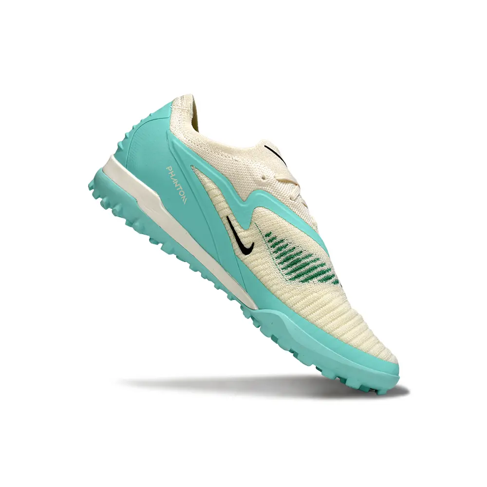 Chuteira Society Nike Phantom GX 6 Elite TF Branco, Verde e Preto