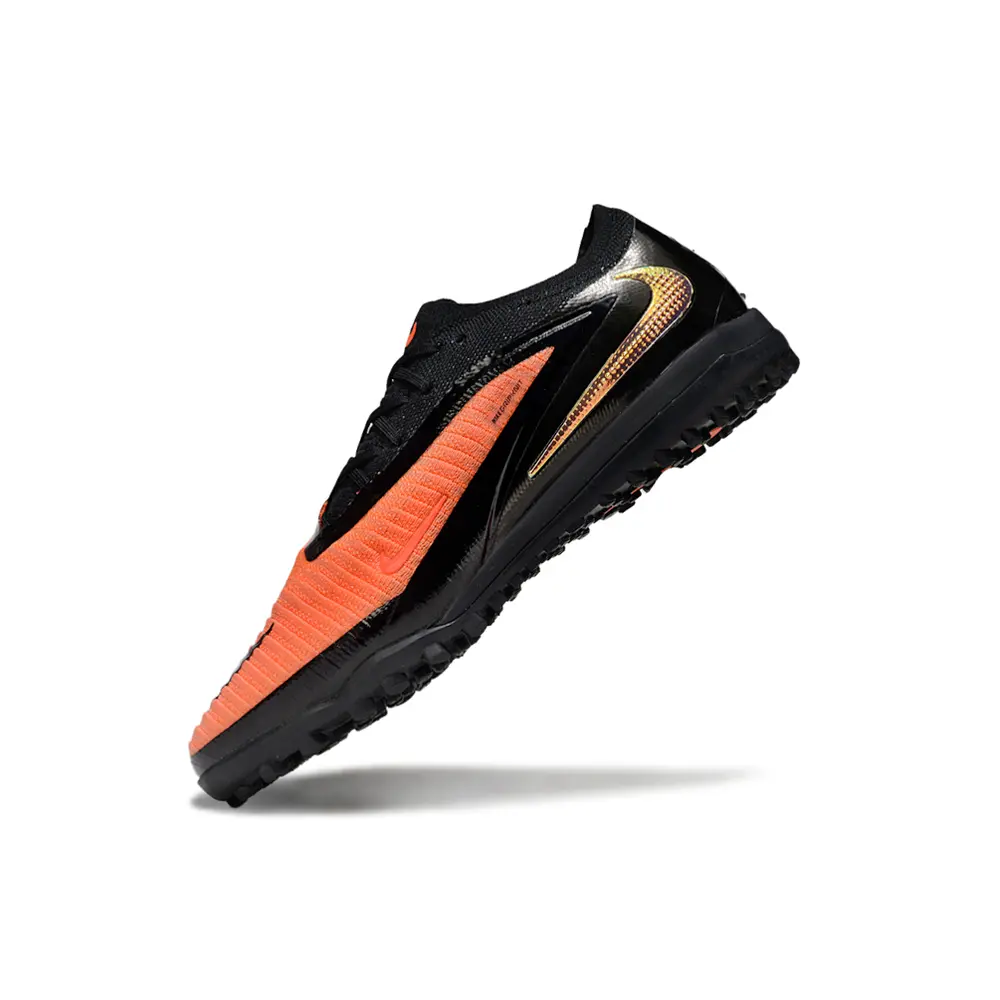 Chuteira Society Nike Phantom GX 6 Elite TF Preto e Laranja 