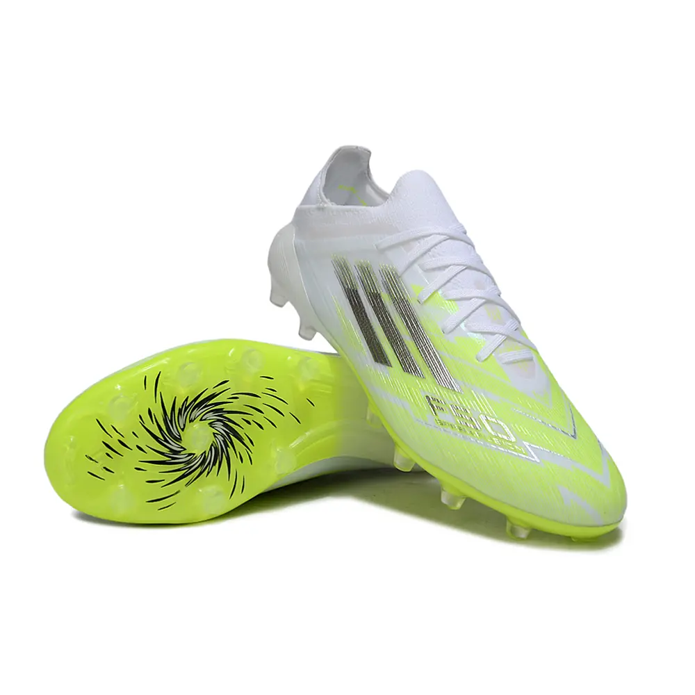 Chuteira Campo Adidas F50 FG Branco e Verde "