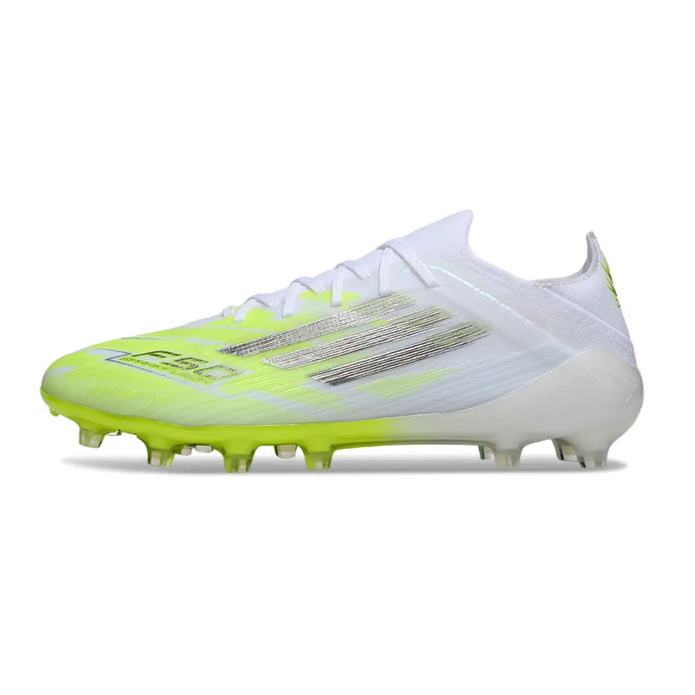 Chuteira Campo Adidas F50 FG Branco e Verde "