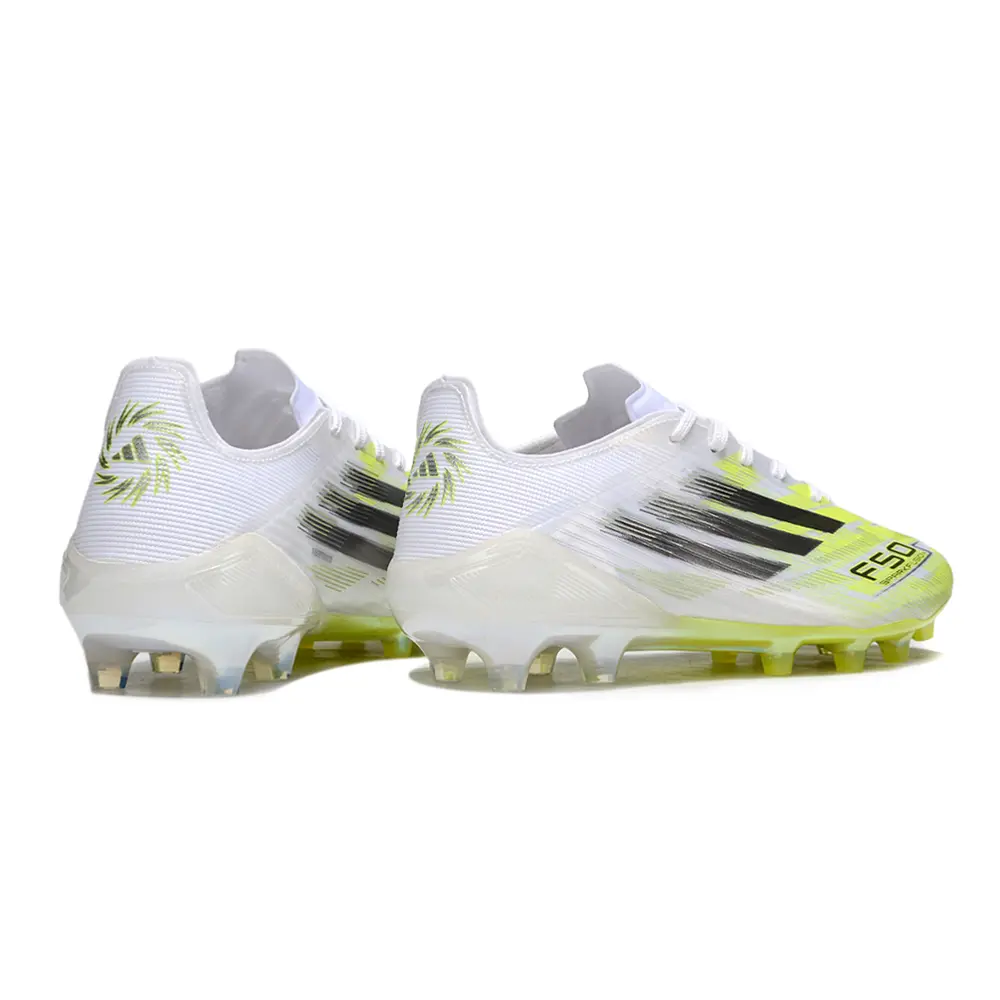 Chuteira Campo Adidas F50 FG Branco e Verde "Born For Goals Pack"