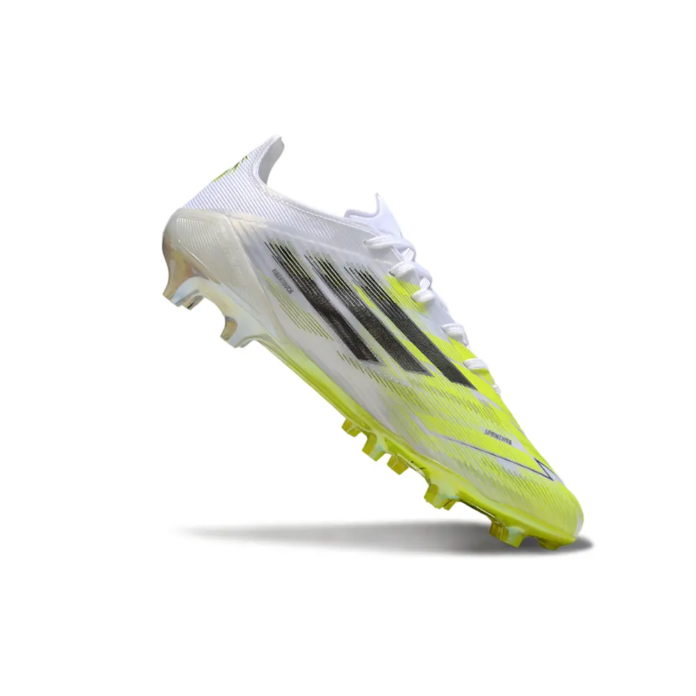 Chuteira Campo Adidas F50 FG Branco e Verde "Born For Goals Pack"