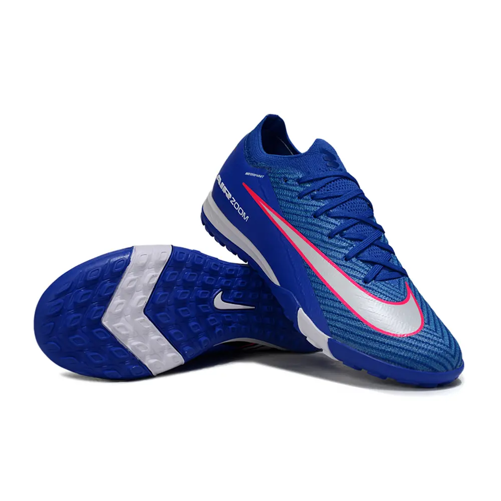 Chuteira Society Nike Air Zoom Mercurial Vapor 16 Elite TF Azul, Branco 
