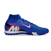 Chuteira Society Nike Air Zoom Mercurial Superfly 10 Elite TF Azul, Branco e Rosa - imagem 2