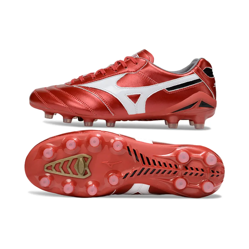 Chuteira Campo Mizuno Morelia DNA FG Prata e Dourada "Platinum" | Farda de Boleiro