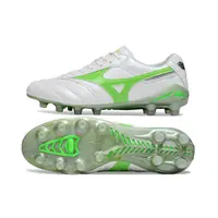 Chuteira Campo Mizuno Morelia DNA FG Branca e Verde "Ruby Red" - imagem 3