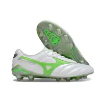 Chuteira Campo Mizuno Morelia DNA FG Branca e Verde "Ruby Red" - imagem 7