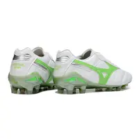 Chuteira Campo Mizuno Morelia DNA FG Branca e Verde "Ruby Red" - imagem 4