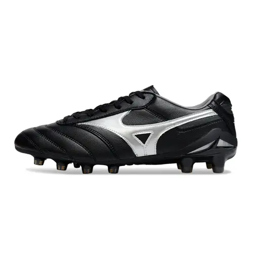 Chuteira Campo Mizuno Morelia DNA FG Preta e Prata