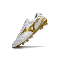 Chuteira Campo Mizuno Morelia DNA FG Branca e Dourada | Farda de Boleiro - imagem 3