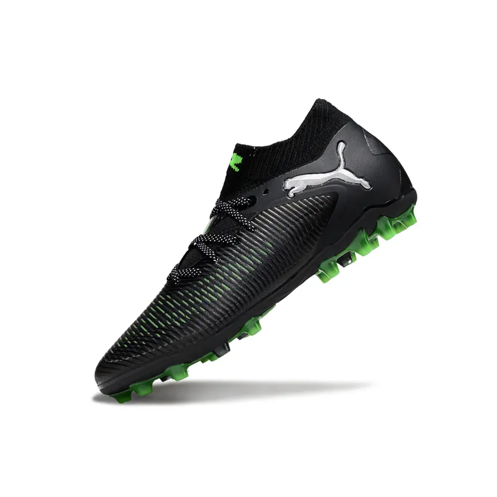 Chuteira Society Puma Future 8 MG Preto e Verde