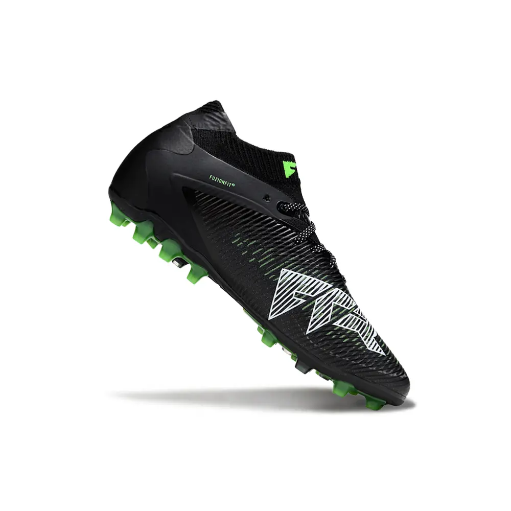 Chuteira Society Puma Future 8 MG Preto e Verde
