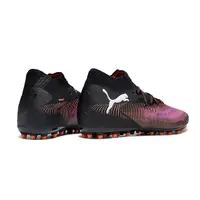 Chuteira Society Puma Future 8 MG Preta, Vermelho e Roxo - imagem 5
