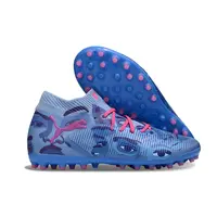 Chuteira Society Puma Future 8 MG Azul e Rosa - imagem 6
