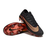 Chuteira Campo Nike Air Zoom Mercurial Vapor 16 Elite Trava Mista Preto e Laranja  - imagem 5