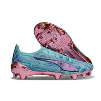 Chuteira Campo Puma Ultra 6 Ultimate FG Azul e Rosa "Miami Edition" - imagem 2