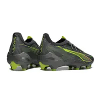 Chuteira Campo Puma Ultra 5 Ultimate FG Cinza e Verde "Audacity Pack" - imagem 2