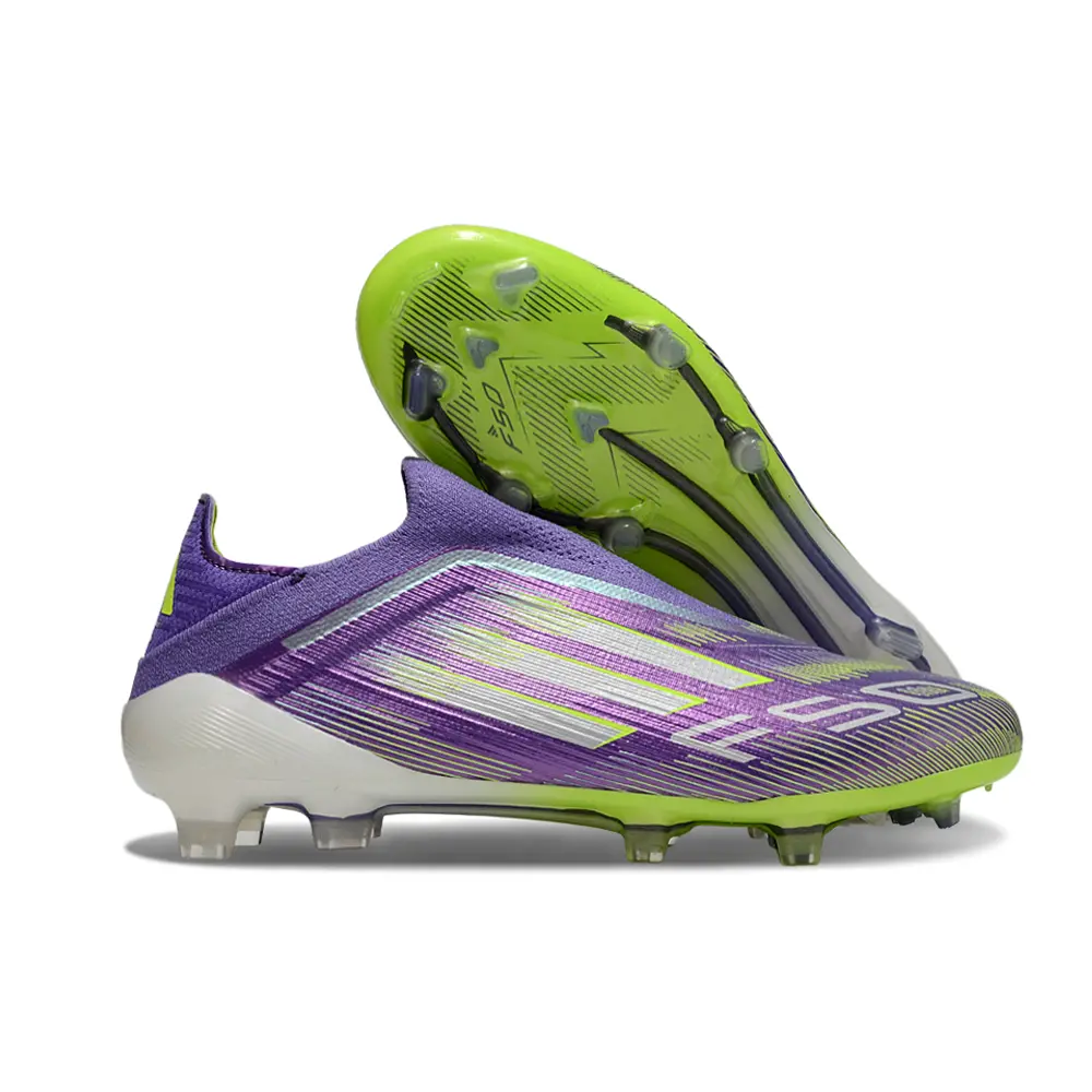Chuteira Campo Adidas F50 LL FG Roxo e Verde