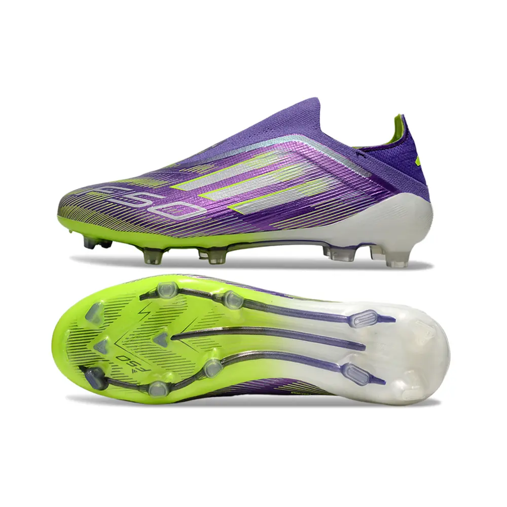 Chuteira Campo Adidas F50 LL FG Roxo e Verde