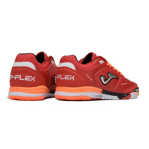 Chuteira Futsal Joma Top Flex Rebound IC Vermelha e Laranja