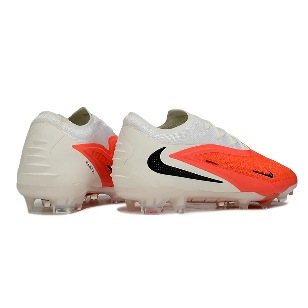 Chuteira Campo Nike Phantom GX 3 Elite FG Branco e Laranja 