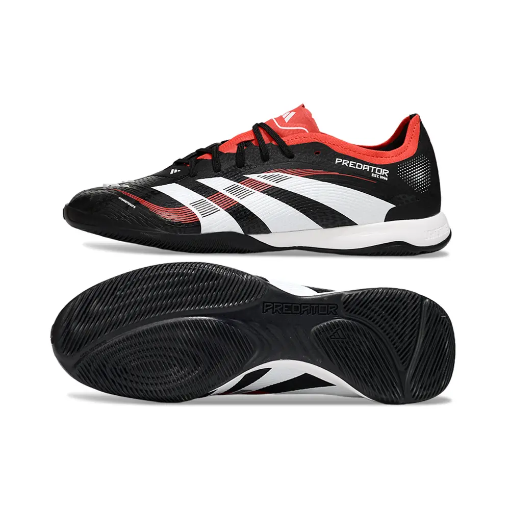 Chuteira Futsal Adidas Predator 24 Elite IC Preta e Azul "Bellingham" 