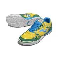 Chuteira Futsal Joma Top Flex Rebound IC Amarela, Verde e Azul "A10" - imagem 3