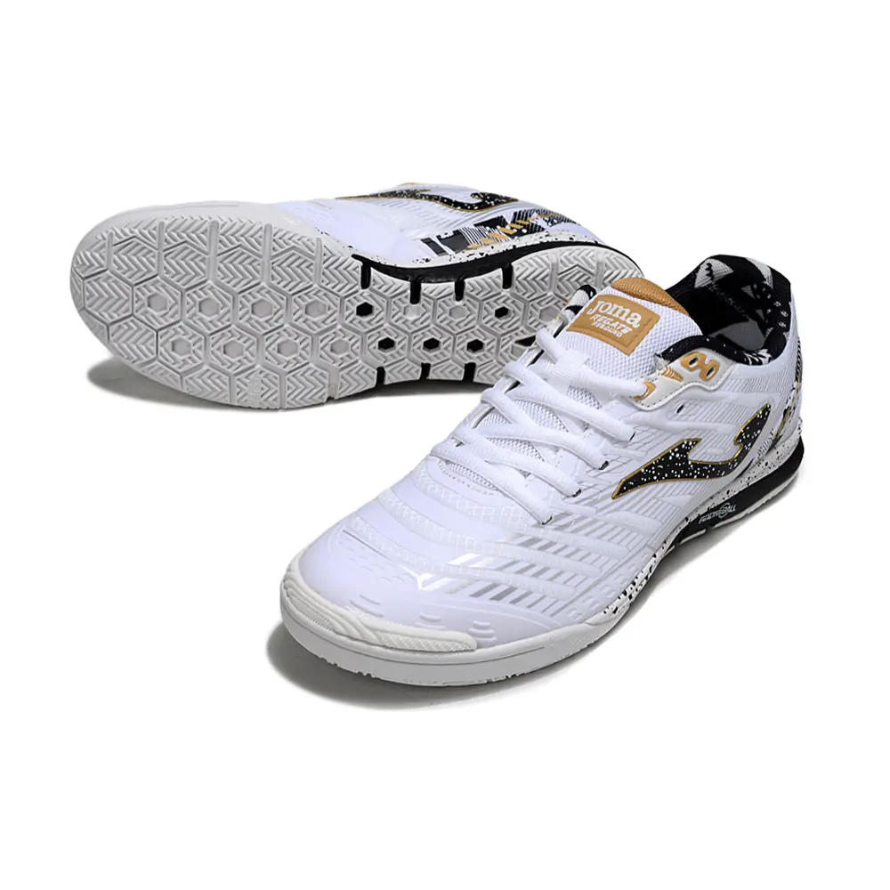 Chuteira Futsal Joma Regate Rebound IC Branca, Vermelha e Azul 