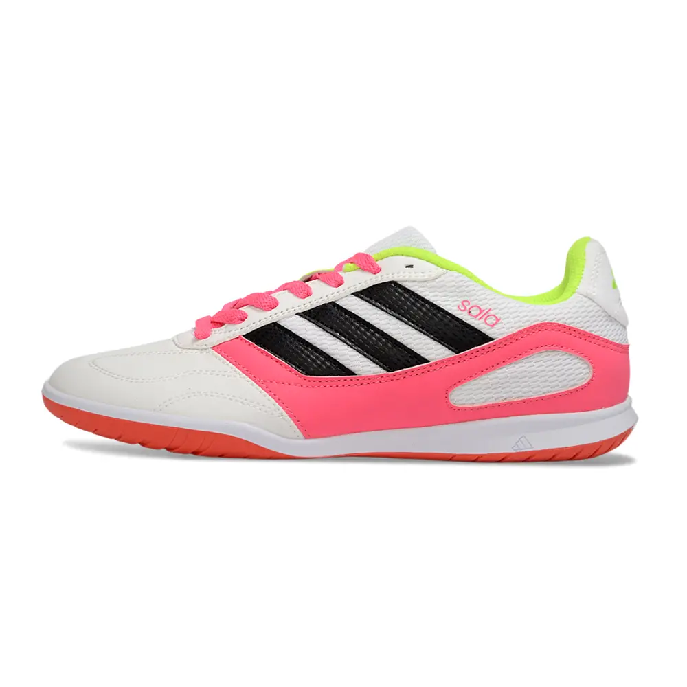 Chuteira Futsal Adidas Top Sala IC Branco, Rosa, Azul