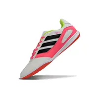 Chuteira Futsal Adidas Top Sala IC Branco, Rosa, Azul - imagem 6