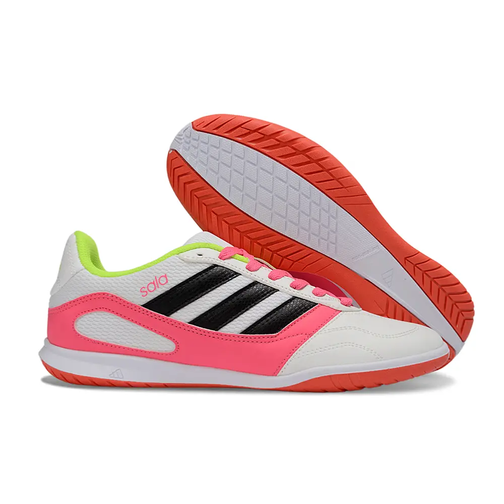 Chuteira Futsal Adidas Top Sala IC Branco, Rosa, Azul