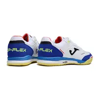 Chuteira Futsal Joma Top Flex Rebound IC Branca, Azul e Amarelo  - imagem 6