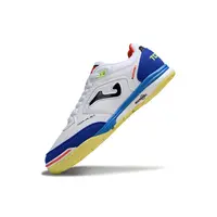 Chuteira Futsal Joma Top Flex Rebound IC Branca, Azul e Amarelo  - imagem 3