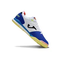 Chuteira Futsal Joma Top Flex Rebound IC Branca, Azul e Amarelo  - imagem 4