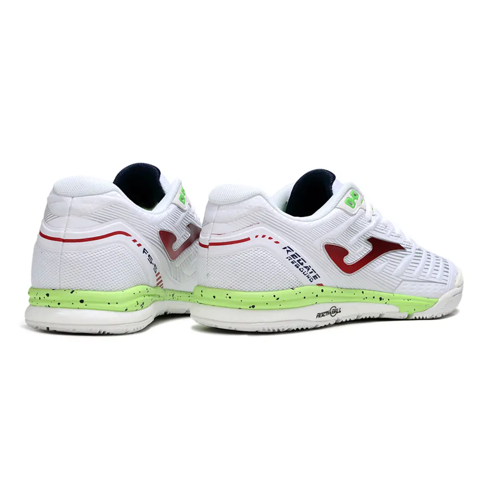 Chuteira Futsal Joma Regate Rebound IC Branca, Preta e Verde