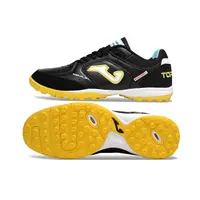 Chuteira Society Joma Top Flex TF Preta e Laranja  - imagem 2