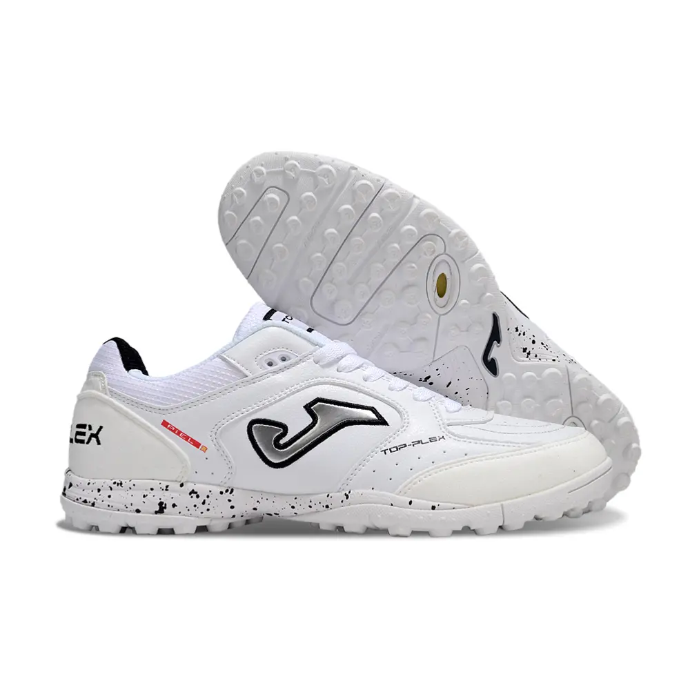 Chuteira Society Joma Top Flex Rebound TF Preta e Branca 