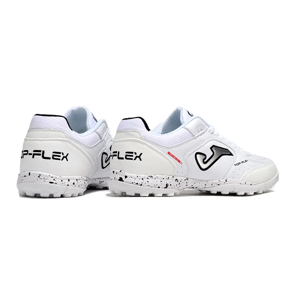 Chuteira Society Joma Top Flex Rebound TF Preta e Branca 