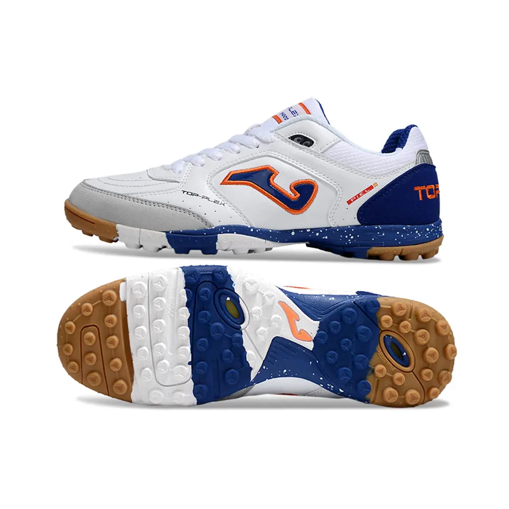 Chuteira Society Joma Top Flex Rebound TF Branca, Preta e Dourada 