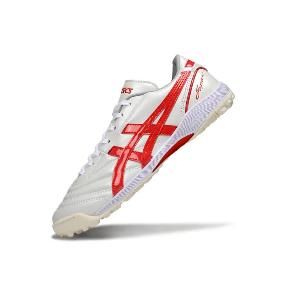 Chuteira Society Asics Japan TF Prata e Rosa