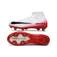 Chuteira Campo Nike Air Zoom Mercurial Superfly 10 Elite Trava Mista Branco e Vermelho - imagem 2