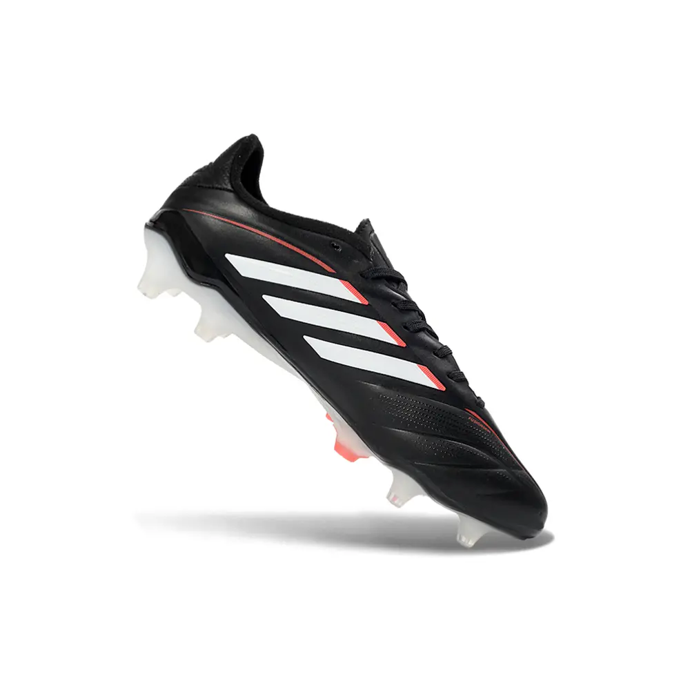 Chuteira Campo Adidas Copa Pure III Elite FG Preto, Branco e Laranja 