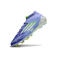 Chuteira Campo Adidas F50 Cano Médio FG Roxa e Verde "Euro" - imagem 3