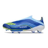 Chuteira Campo Adidas F50+ FG Azul e Verde "Messi Vis10n" - imagem 1
