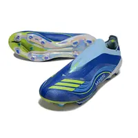 Chuteira Campo Adidas F50+ FG Azul e Verde "Messi Vis10n" - imagem 6
