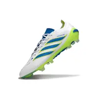 Chuteira Campo Adidas Predator 26 Elite FG Branco, Azul e Verde  - imagem 5