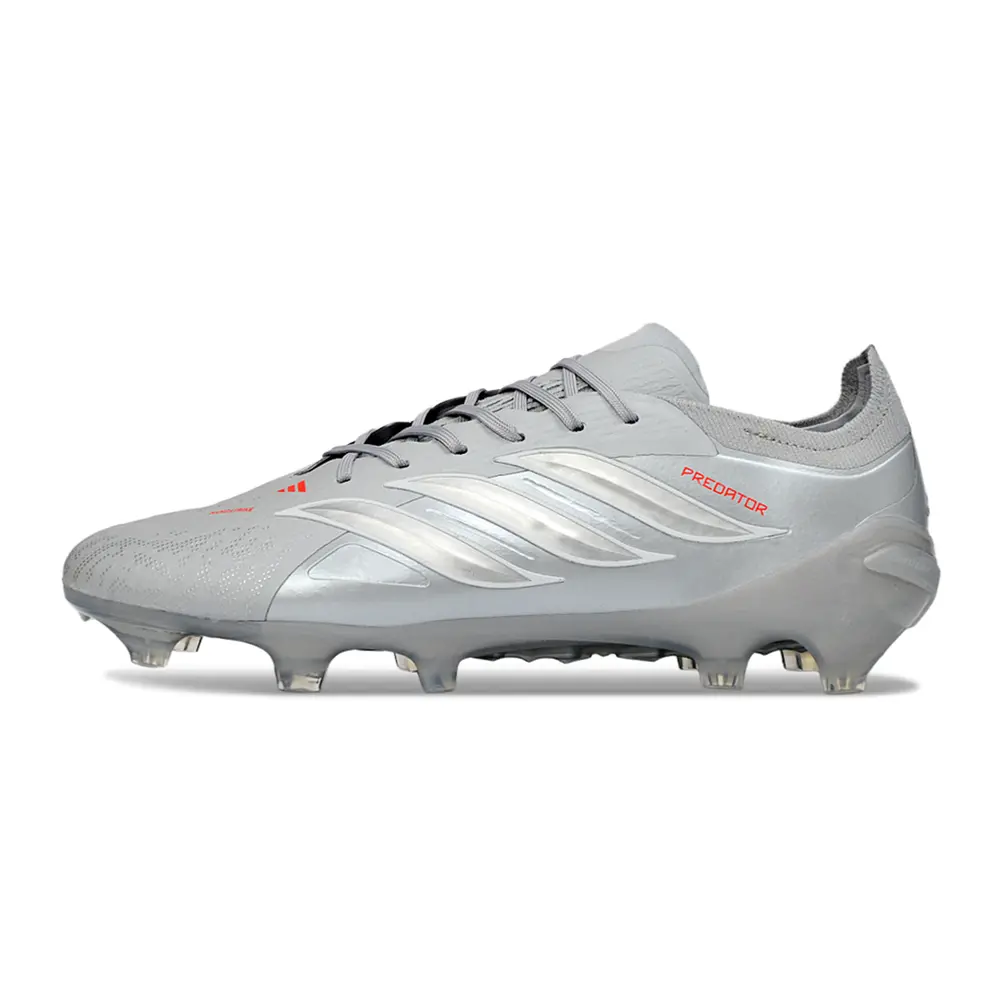 Chuteira Campo Adidas Predator 26 Elite FG Prata
