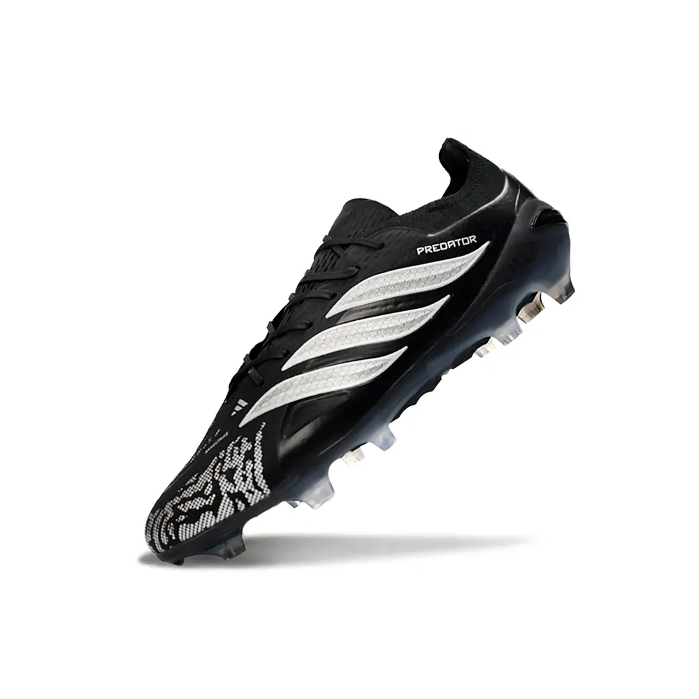 Chuteira Campo Adidas Predator 26 Elite FG Preto e Branco
