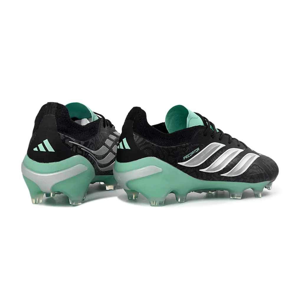 Chuteira Campo Adidas Predator 26 Elite FG Preto e Verde 